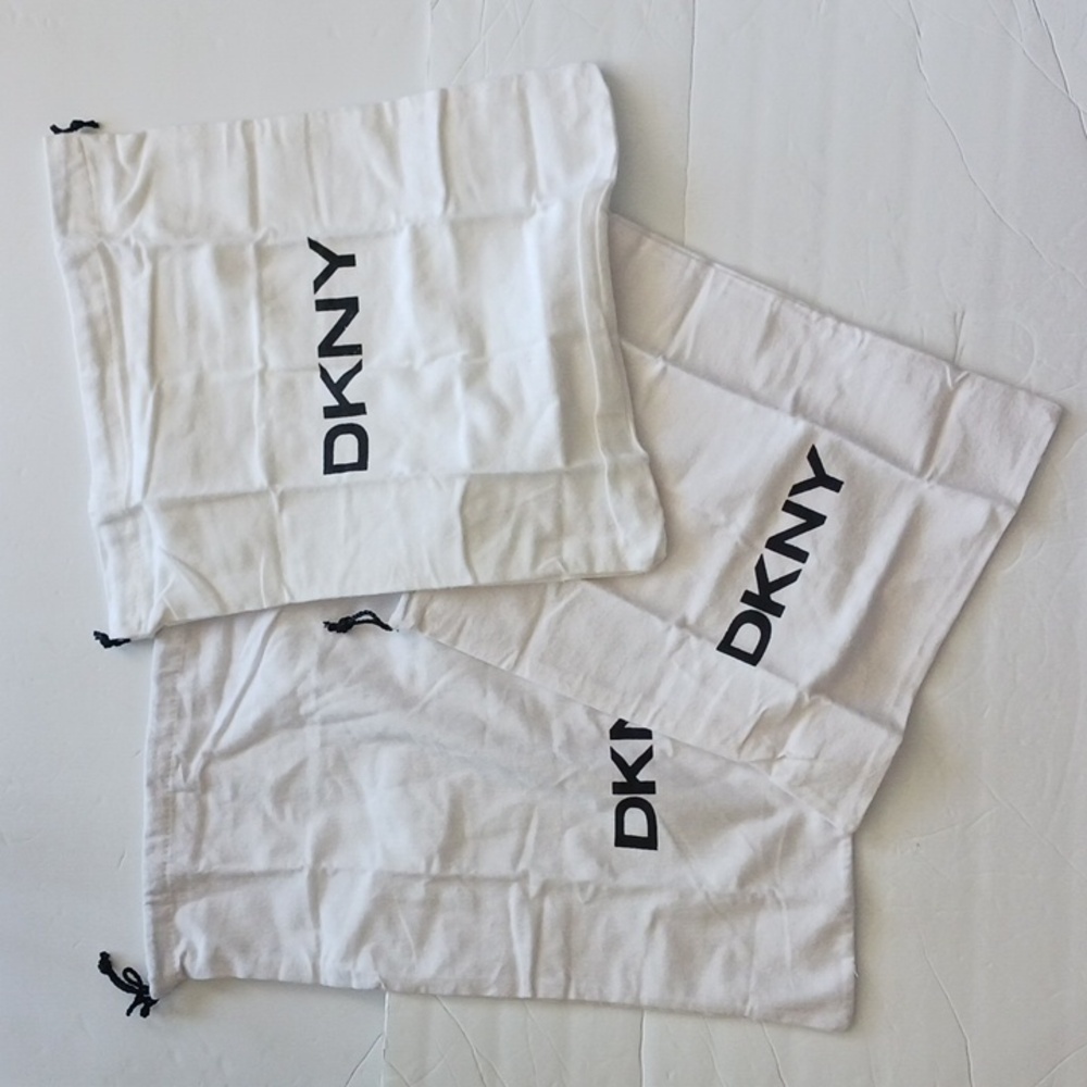 3 DKNY Dust bags White New